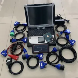 Truck diesel Diagnose tool Dpa5 Protocol heavy duty diagnostic scanner repair software with Laptop CF-19 I5 4G Touch Screen Toughbook cables full set
