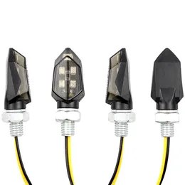 4pcs/partia Universal Motorcycle Mini Dyme Lampa skrętu Sygnał Sygnał Hot 5LED 12V Amber Blinker Wskaźnik Lampa Dwukrotne Moto Bike Sygnał Sygnałowe Światła Sygnałowe Bezpłatne Statek