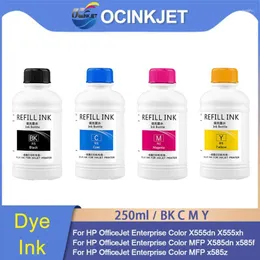 잉크 리필 키트 980 카트리지 사무실 제트기 엔터프라이즈 컬러 x555dn x555xh MFP 용 4x250ml 염료