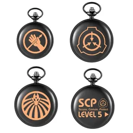 Pendant Necklaces Scp Foundation Anime Quartz Watch For Boys Girls Fashion Clocks And Watches Keychain GiftsPendant