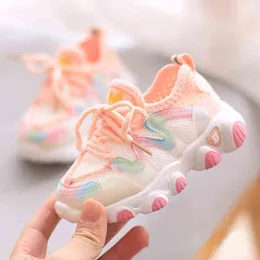 Kinder Dämpfung Casual Sneakers Jungen verschleißfeste Sneakers Mädchen leichte Schuhe Babyschuhe mit atmungsaktiv G220517