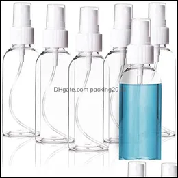 60 ml 2oz extra fin dimma minisprayflaskor med atomiserpumpar för eteriska oljor reser per bärbar smink PP/PET Plastis Drop Delivery 2