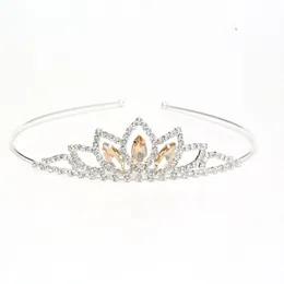 Headpieces Kid Girls Crystal Tiara och Crown Hairbands Bridal Wedding Prom Crown Princess Hair Ornaments Headpiece