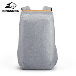 Kingsons multifunktion USB laddar män 15 tum bärbara ryggsäckar för tonåring mode manlig mochila resor ryggsäck anti tjuv 201125