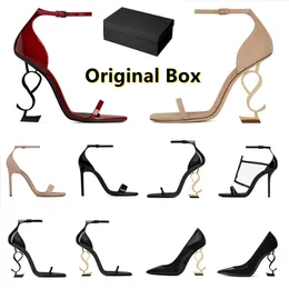 Женщины роскошные высокие на каблуках платье обуви дизайнерские кроссовки патентная кожа