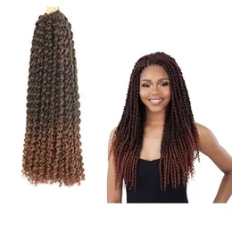 Bohemian Water Wave Crochet Passion Twist Hair 18 22 inches Water Wave for Passion Spring Twists Braids