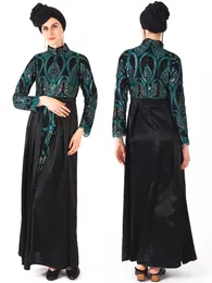 Ethnic Clothing Jalabiyat Women Ramadan Muslim Woman Dress Caftan Marroqui Embroidery Shiny Maxi Pakistani Kaftan Eid For WomenEthnic