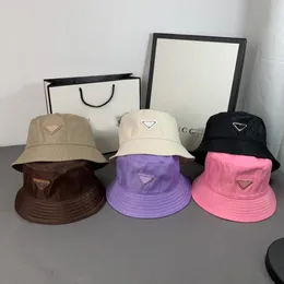 Chapeaux de styliste à large bord pour femmes, chapeau de poisson Six couleurs, Hip-hop Street Fashion luxe P Triangle Men254T