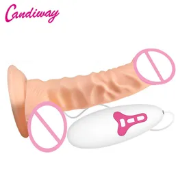 Lebensechter Liebhaber, klassisch gebogener realistischer Dildo-Vibrator, flexibler Penis, wasserdichter, leistungsstarker Saugnapf, sexy Spielzeug für Erwachsene für Frauen