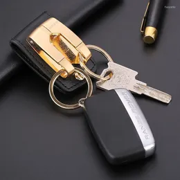 Keychains Double Hook Car Keychain Men Women Durable Waist Hanging Buckle Belt For Key Ring Holder Accessories GiftKeychains Fier22