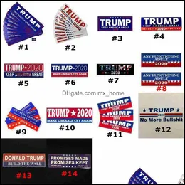 Donald Tampon Bayrakları Seçim Araba Çıkartmaları 7.6*22.9cm Sticker AMERİKA TALEP ARAÇ KAPALI DROP TESLİMİ için Büyük Çıkartma Yapın 2021 Ban
