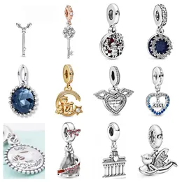 925 Silber für Pandora-Stichperlen, Schmuck, Geschenk, Schnitzerei, geeignet für Damen, Charms-Armband, Charm-Perlen, baumelnd, DIY-Schmuckzubehör, T013