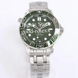 Homem Dial Green observa o ORF masculino assistir automático cal.8800 Moldão de cerâmica ETA Sport Diver 300m Strapa de borracha Ocean Sapphire Aço luminoso ou fábrica de 42 mm Relvadores de pulso