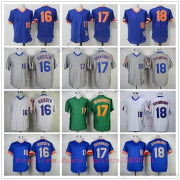Movie Vintage Baseball Jerseys Wears Stitched 16 BluePullover 17 KeithHernandez 18 DarrylStrawberry All Stitched Away Breathable High Quality Jersey
