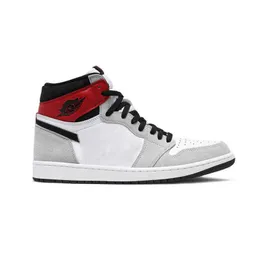 Best 1 High OG Smoke Grey Basketball shoes 1s Sneakers 555088 126 Top version LJR