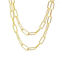 سلسلة من الفولاذ المقاوم للصدأ من اللون الفضي للون/الذهب لقفل صنع المجوهرات بواسطة متر جملة 1M سلاسل MORR22