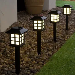 LED 잔디 램프 태양 통로 조명 풍경 방수 야외 마당 묻힌 장식 야간 조명 정원 램프