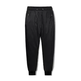 Pantalons décontractés pour hommes, pantalons chauds noirs de haute qualité, à la mode, hiver et automne, 220621