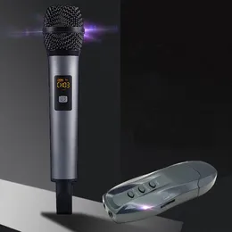 Microphones K18V Professional Portable USB Wireless Bluetooth Karaoke Microphone Speaker Home KTV For Music Playing and Singing