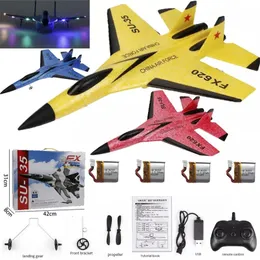 FX-620 SU-35 rc avião de controle remoto 2.4g controle remoto lutador hobby  avião planador epp espuma brinquedos rc avião crianças presente