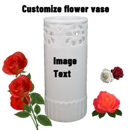 Home decor vase bottle customize your own design DIY ceramic flower pot Decoration Cavalier King Charles Spaniel 220706