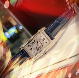 Whosales vendita moda donna forma rettangolare orologi 35mm cinturino in vera pelle di alta qualità orologi da polso al quarzo di lusso top design orologio bel tavolo