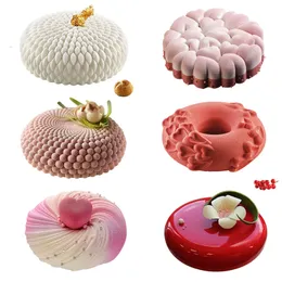 SILIKOLOVE 29 Stampo per pasticceria in silicone di design per la cottura di torte mousse 3D in chiffon Pan per brownie Strumenti per dessert fatti in casa 220601