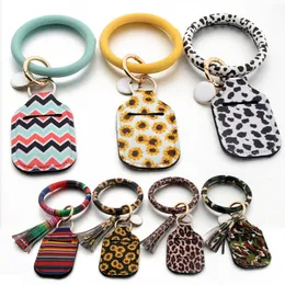 Bangle Bracelet Keychain 30ml Hand Sanitizer Bottle Hanging Protective Cover Storage Case Portable Travel Disinfect Gel BottlesBangle