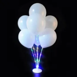 زخرفة الحفلات مصابيح LED البالونات عمود موقف عائم زفاف ديكور ديكور حامل بالون عصا الطفل دش الأطفال