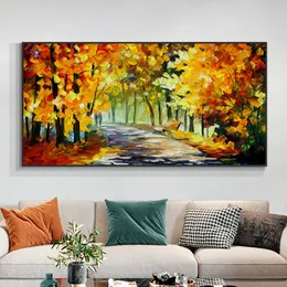 Abstract Trees Landscape Oil Painting Canvas Print Poster Modern Living Room Mural Decoration Picture Wall Art Canvas Painting