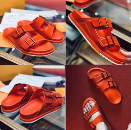 2021 Brand Men Trainer Mules Sandaler Luxury Designer Mens Casual Shoes Summer Outdoor Fashion Sandal Sandal High Quality Flat Beach Shoe 10