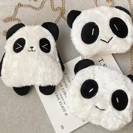 Evening Bags Girls 2022 Autumn And Winter Trendy Wild Panda Cute Cartoon Plush Crossbody Shoulder Bag Multifunction Mochila Mujer BolsaEveni