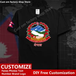 NPAL NPL Country Flag T Shirt DIY مخصص جيرسي مراوح اسم القطن تي القمصان الرجال نساء فضفاض