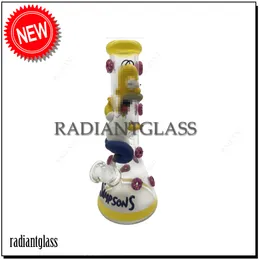 Exquisite 3D Thick Beaker Bong Hookah Ice Pinch Sillicone Covered Big Bongs Heady Glass Bongs with Diffused Downstem for Home