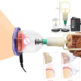電気ショックニップル吸盤真空カッピング療法カップエレクトロ胸乳房エンハンサーbuttockゆがみSMメスマサチューセッツセクシーなおもちゃカップ