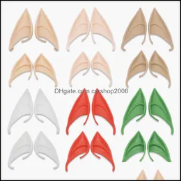 Other Festive Party Supplies Creative Halloween Latex Elf Ears Fairy Pi Dhd2M