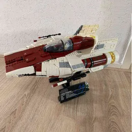 2021 NY MOC STAR Filmen A Wing Starfighter Building Block UCS är endast tillämplig på L Light Kit Children's Toy Gift G220524