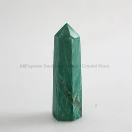 Oggetti decorativi Figurine Crystal Green Mica Tower Wand Stone Home DecorDecorative