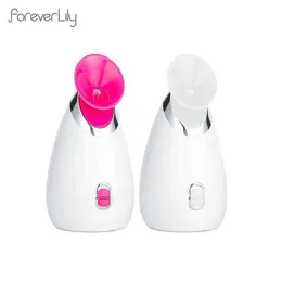 Face Steamer 135ml Nano Mist Hot Spray Skin Hydration Nebulizer UV Sterilization Aromatherapy Air Humidifier Facial SPA Machine 220505