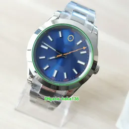 Topselling homens uf relógios de pulso 116400gv 40mm aço inoxidável aço inoxidável botão azul safira ostra pulseira 2813 movimento automático mecânico mens relógio relógios