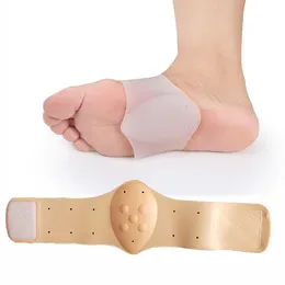 Flat Foot Correction Foot Treatment Arch Support Silikon som stödjer Pad Massage Sole Sports stötdämpning 1 par
