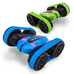 S7 RC Stunt Car Track Wheel Interchange Drift Double Sided 360 Rotating Flips 2.4GHz Remote Control Car Kids Toys JJRC Q95