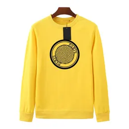 Męskie bluzy deisgner Wysoko jakościowa moda czarna żółta litera drukarnia bluzy sportowe długie rękaw luźne fit sportowy jesień i zimowa bluza