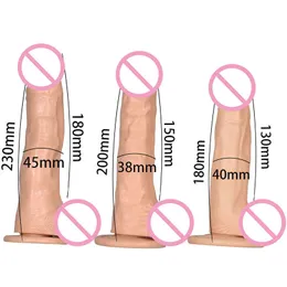 Grande vibrador realista de silicone, grande brinquedo sexy macio para mulheres com glande espessa dong pó de sucção poderosa pau rígido