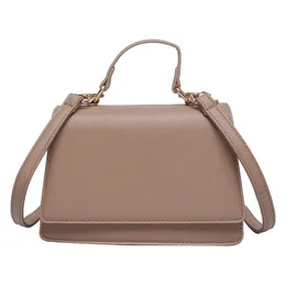 Bolsas de mensageiros de Grils Bolsa de ombro de couro vintage Letra de moda múltipla de moda feminina Handbag Style Classic 22*15*19CM