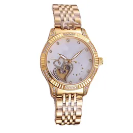 Requintado Women's Women's Women Feminino 35mm Movimento mecânico Sapphire Mirror Mirror Diamond Gold Aço inoxidável Banda clássica Design de águas profundas resistência ao luxo Relógio de luxo