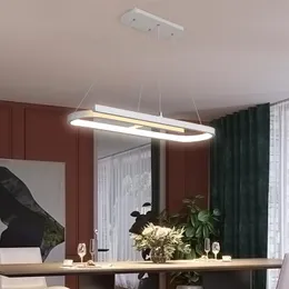 Lampade a sospensione Moderne luci a LED con telecomando per camera da letto Soggiorno Sala da pranzo Corridoio Ferro Alluminio Illuminazione interna AC 90-260VPendant