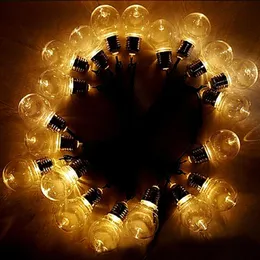Strings G50 Ball 10/20 LED Solar Light Bulb 4/6M String Lights Lampada da esterno per decorazioni natalizie bianco caldo / bianco impermeabile