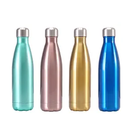 Benutzerdefinierte 500 ml Thermosflasche für Wasserflaschen, helle Cola-Flasche, Edelstahl-Isolierflasche, Tasse, Sport-Trinkflasche