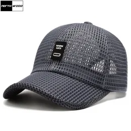 Northwood masculino malha boné de beisebol respirável verão bonés pai chapéu de pesca ao ar livre chapéus osso gorras boné de caminhoneiro 220701